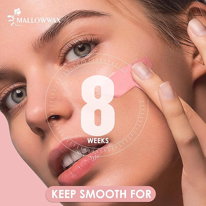 Hard Wax Beads, 1LB Pink Rose Wax Beans for Hair Removal, Waxing Beads Refill for Sensitive Skin, Perfect for Facial, Brazilian, Upper lip, Cheeks and Bikini Waxing at Home for Women Men