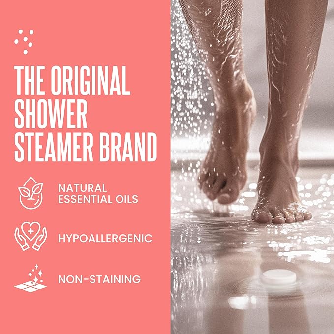 Cleverfy Shower Steamers Aromatherapy for Women and Men – Mothers Day Gifts for Mom – Self-Care Shower Bombs for Stress Relief and Relaxation – 18 Tablets