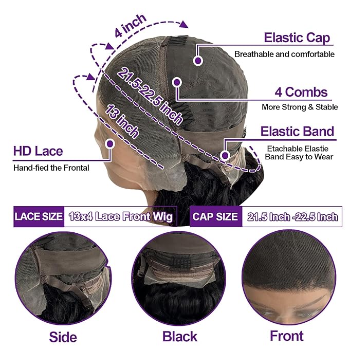 32 Inch Loose Deep Wave Lace Front Wigs Human Hair 13x4 Hd Lace Front Wigs Human Hair Pre Plucked 180% Density Loose Wave Frontal Glueless Wigs With Baby Hair