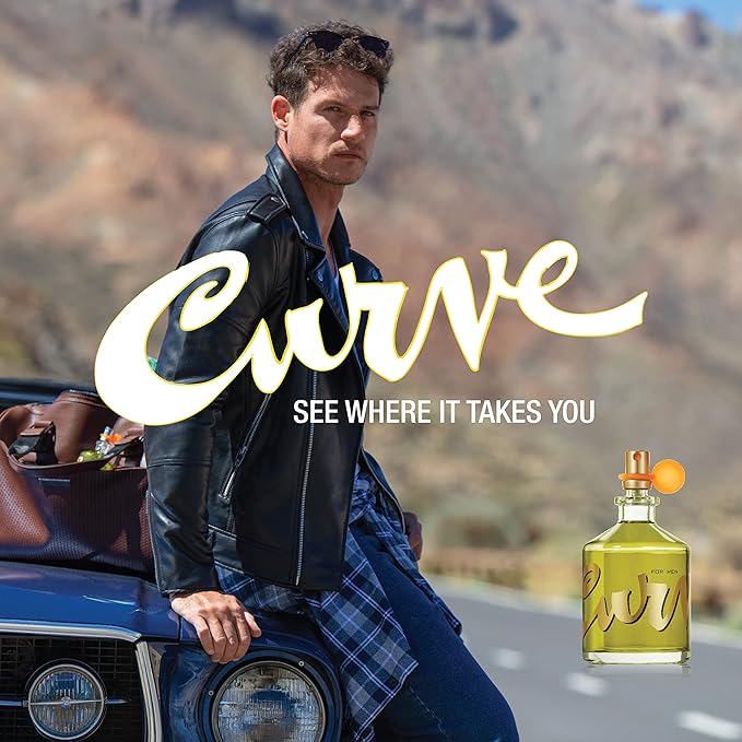 Curve Men's Cologne Fragrance Set, Deodorant, Aftershave Balm & Cologne, Spicy Wood Magnetic Scent, Father's Day 3 Piece Gift Set