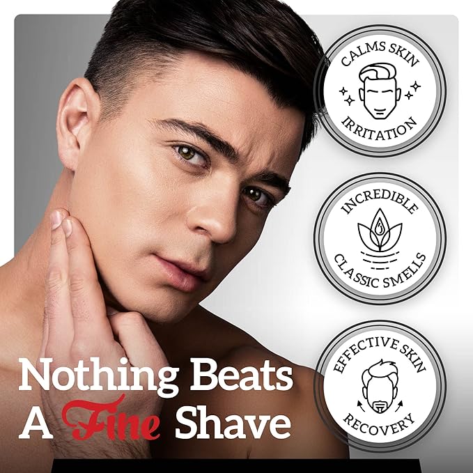 Fine Men's Aftershave - L'Orange Noir Fragrance, Soothing & Toning Post Shave Balm, Calms Razor Burn, Classic Barbershop Feel, Alcohol-Based Formula, Gentle for All Skin Types, 100ml