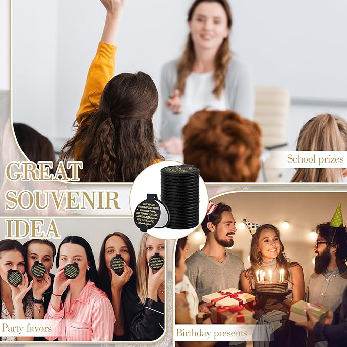 Wenqik 150 Pcs Employee Appreciation Gifts for Women Compact Mirror Bulk Thank You Gift for Staff Inspirational Compact Pocket Round Mirrors with Cards Organza Bags for Women Teacher Coworker