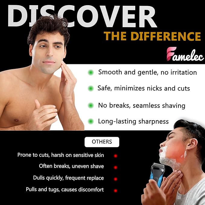 Foil & Cutter Bar Assembly Replacement for Wahl Professional 5 Star Series Shaver Models 7031-100, 7043-100, High-Performance Shaver Accessories Compatible with Wahl Replacement Head