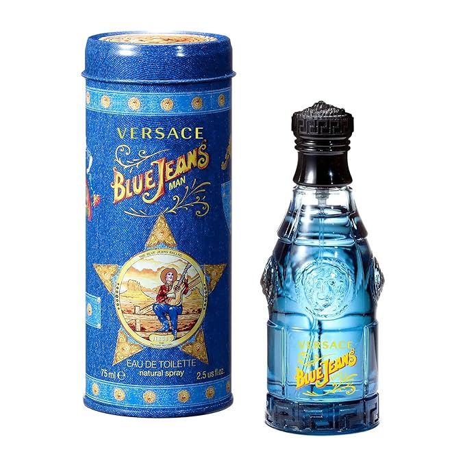 Versace Blue Jeans for Men Eau de Toilette Spray, 2.5 Ounce/75 ml