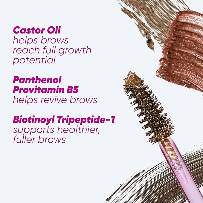 Kosas Air Brow Tinted Gel with Clean, Vegan Ingredients for Fluffy, Full and Healthy Brows, Longwear (Soft Brown)