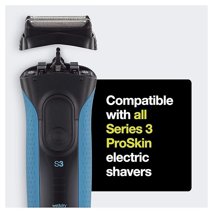 Braun Series 3 Pro Skin Electric Shaver Replacement Head - 32B - Compatible with Electric Razors 3000s, 3010s, 3040s, 3050cc, 3070cc, 3080s, 3090cc