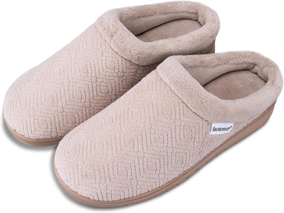 isotoner Women's Diamond Microterry Gemma Clog Slipper