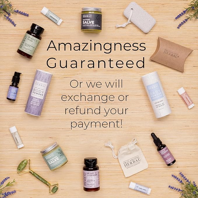 Ora's Amazing Herbal Calendula Skin Salve and Oil Set, Made with Grapeseed Oil, Organic Licorice, Responsibly Sourced Beeswax, 4 oz salve with 2 oz oil