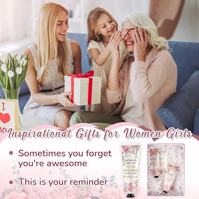 24 Sets Baby Shower Hand Cream Bulk Shower Inspirational Favors Bridal Thank You Appreciation Hand Cream for Guests Travel Size Lotion with Organza Bags