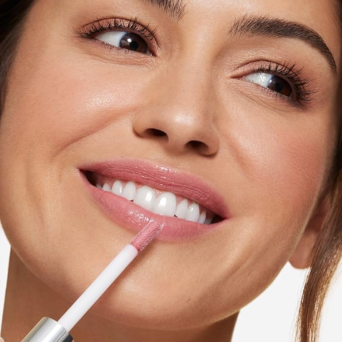 Woosh Beauty, Spin-On Lip Gloss, Hydrating Hyaluronic Acid & Shea Butter, No Fine Lines, Shine Finish, Vegan & Cruelty-Free