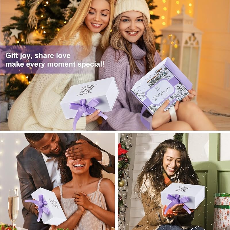 Gifts for Women Spa Lavender Bath Gift Baskets Mothers Day Gifts Relaxing Self Care Gift for Mom Her Sister Wife Auntie Home Bath Kit Care Package Birthday Friendship Gift Ideas