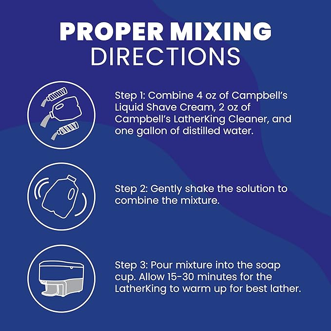 Campbell's Liquid Shave Cream 8 oz for Barbers