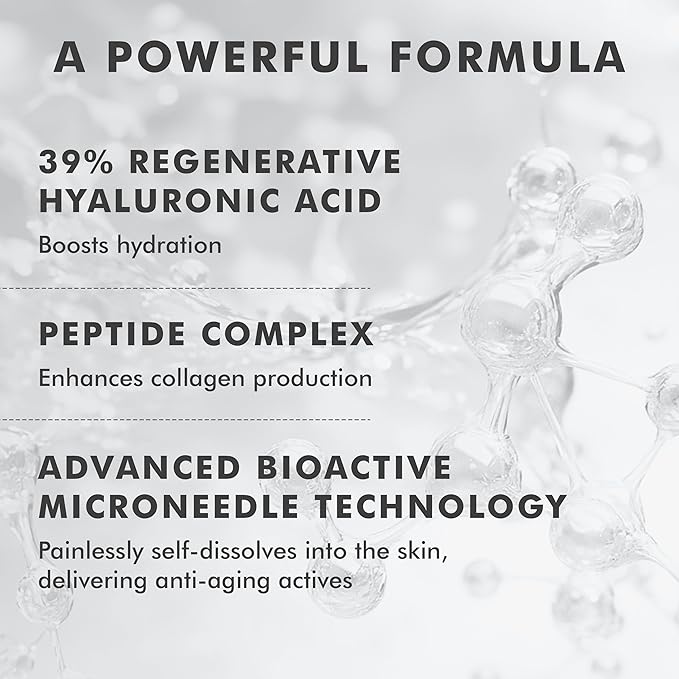 skyn ICELAND Dissolving Microneedle Under Eye Patches With 39% Hyaluronic Acid & Peptides. No-Slip Eye Mask to Firm And Reduce Wrinkles & Fine Lines, 8 Pairs