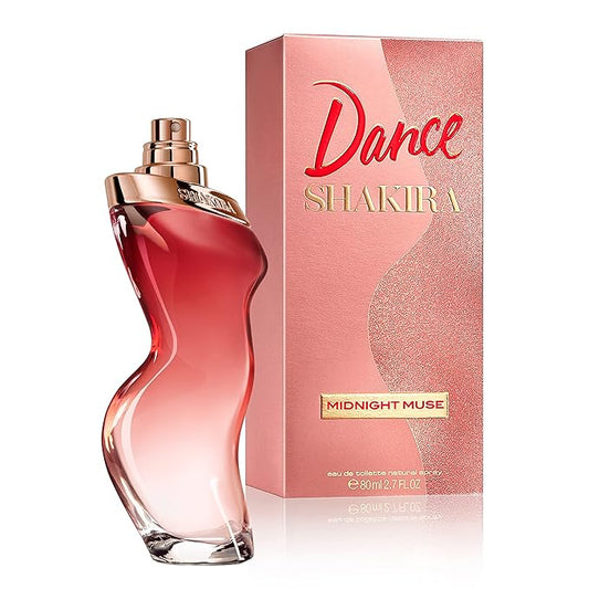Shakira Perfumes - Dance Midnight Muse - Eau de Toilette for Women - Long Lasting - Femenine, Romantic and Charming Fragance - Floral, Fruity and Vanilla Notes - Ideal for Day Wear - 2.7 Fl Oz