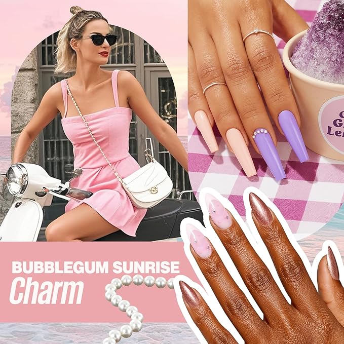 MEFA Gel Nail Polish Set 12 Colors Summer Tropical Breeze Collection Chameleon Gel Polish Kit Blue Green Purple Soak Off Nude Brown Manicure Gifts for Women Girl DIY Salon Home