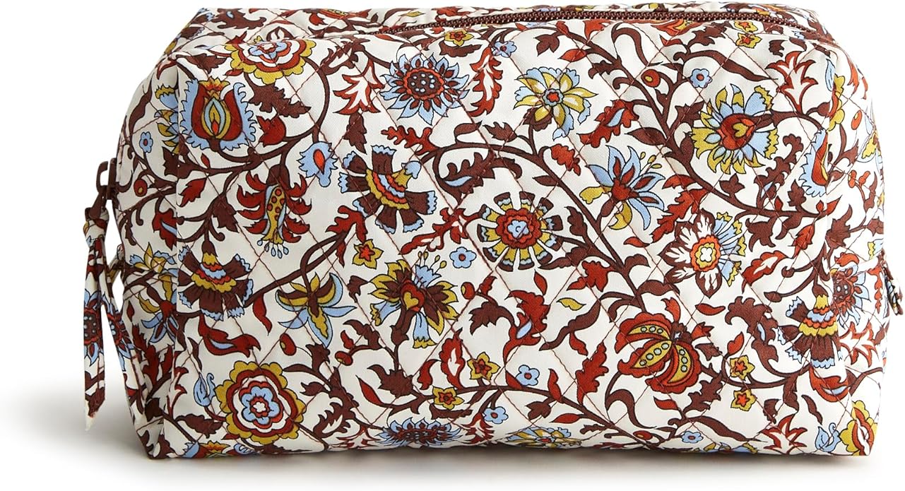 Vera Bradley Women's Premium Cotton Medium Cosmetic