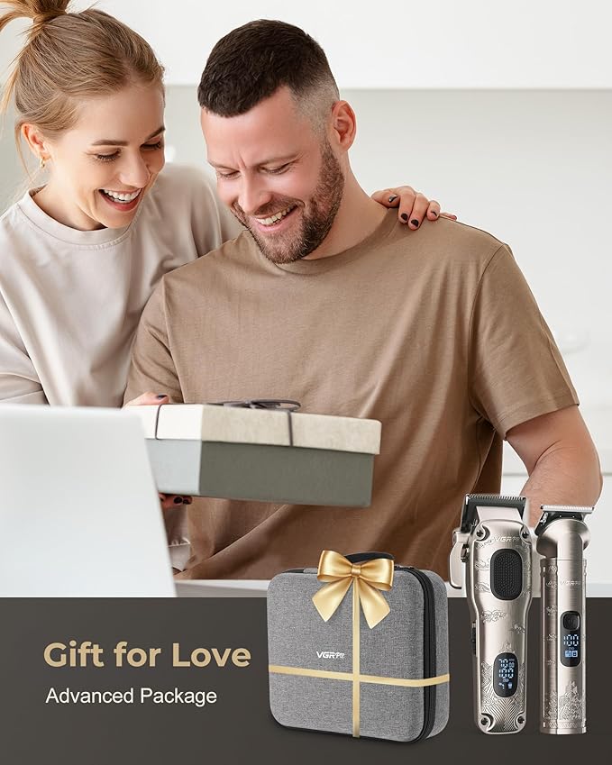 Hair Clippers for Men Professional, Cordless Hair Clippers for Hair Cutting, Mens Clippers and Trimmers Set, Electric Hair Trimmer for Men with Package Box