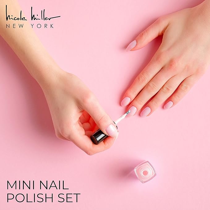 Nicole Miller Mini Nail Polish Set – Glossy, Vibrant Colors for Fingernails & Toenails, Green