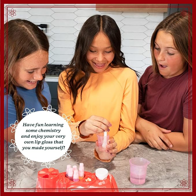 MindWare Science Academy Lip Balm Lab Kit | Includes 18pcs for DIY Lip Balms to Teach Kids & Teens Cosmetic Chemistry