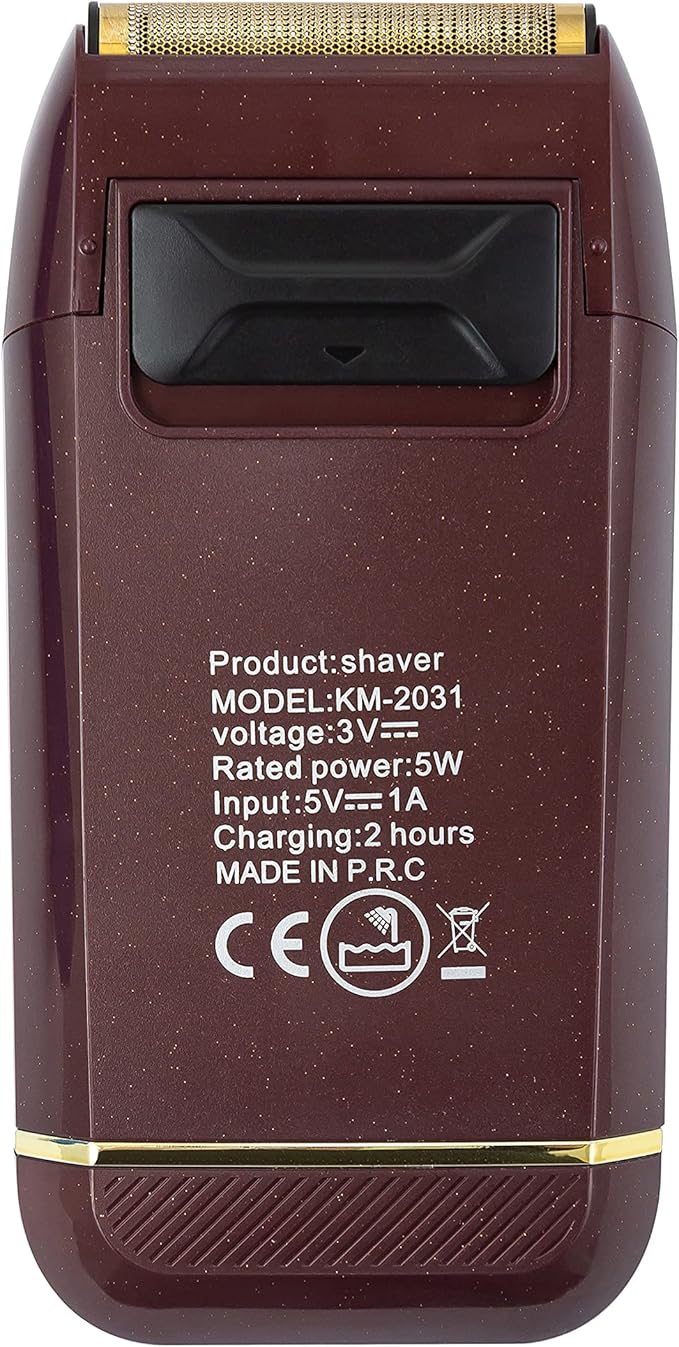 KEMEI Foil Shaver Double Electric Shaver for Men Electric Razors Head Shavers for Bald Men Barber Supplies Hair & Beard Trimmer Cordless Rechargeable