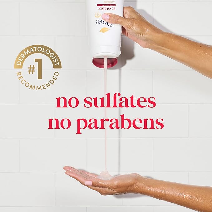 Dove Body Wash Revitalize Cherry and Chia Milk For 24hr Lotion-Soft Skin Moisturizing Skin Cleanser with No Sulfates No Parabens 20 oz