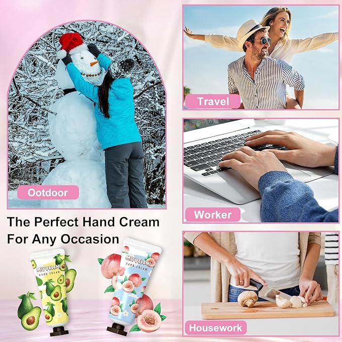 100 Pack Hand Cream Gifts Set, Hand Lotion Travel Size, Teacher Appreciation Gifts, Mothers Day Gifts, Mini Lotion Bulk, Thank You Gifts, Mini Hand Cream Gifts for Women Corworkers Nurse Birthday