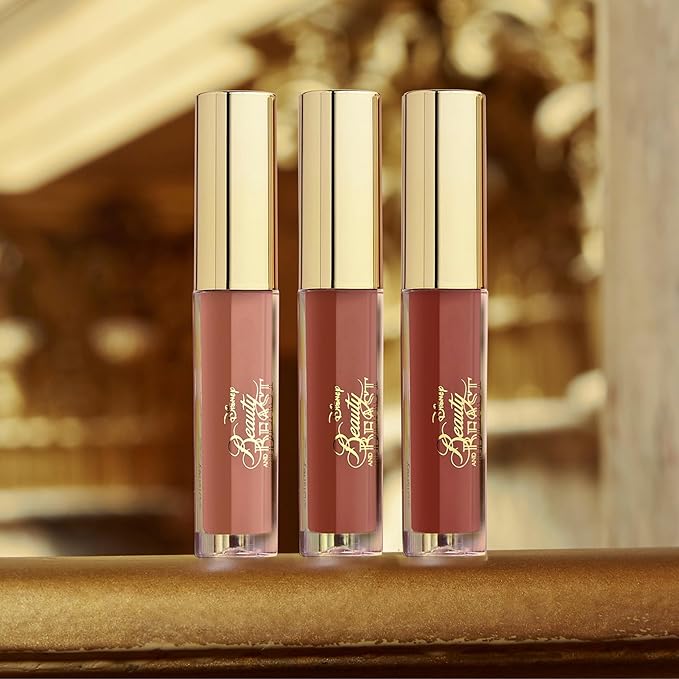 Sigma Beauty Liquid Lipstick Set – Limited-Edition Disney’s Beauty and the Beast Mini Lipstick Set with Rich Pigmentation and NEW Hydrating Formula - Includes 3 Lipsticks in Neutral Shades