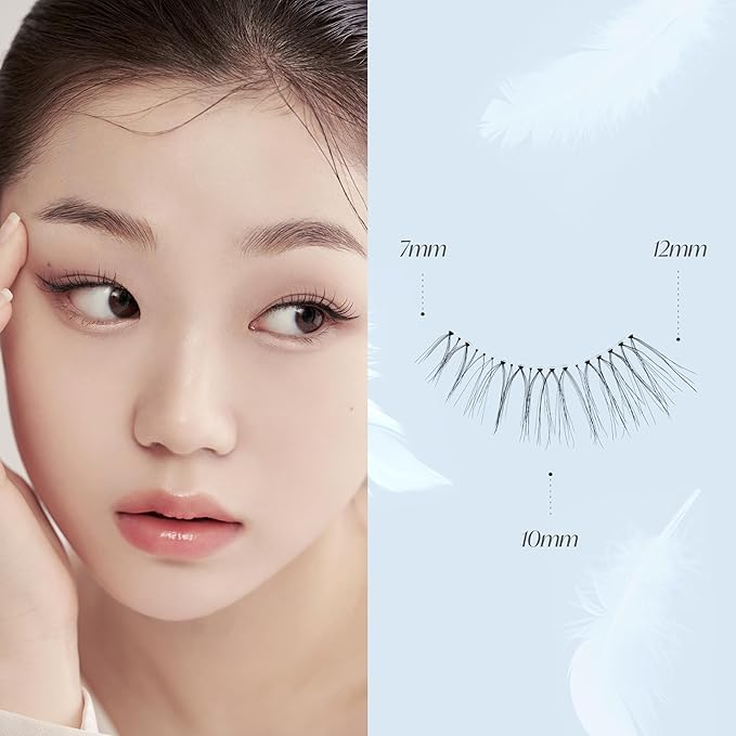 Eyelash x Artist Collaboration NO.11 Pure – 5 Set Pack, Natural False Eyelashes, Lightweight Cat Eye Lashes for a Minimalist Look, Soft Lashes for Everyday Use, K-Beauty