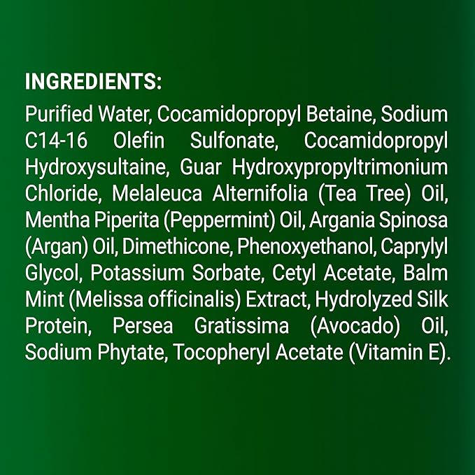 Tea Tree Body Wash Men & Women - Shower Gel Soap with Peppermint - Helps with Body Odor, Soothes Itching, Deep Cleansing Post Workouts - 16 fl oz x 2