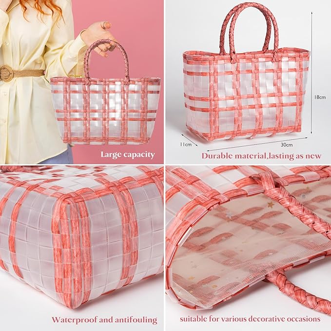 Mother's Day Gifts Spa kit for Women, Unique Gift Set for Teen Girls Tote Bag, 13pcs Strawberry Shower Gift Baskets for girls beauty fruity bath products Birthday Gifts for Daughter, Girlfriend