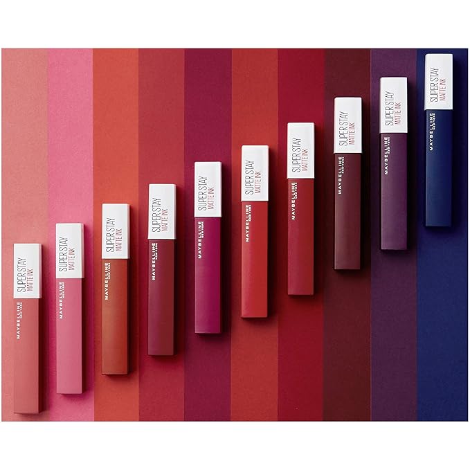 Maybelline Super Stay Matte Ink Liquid Lipstick Makeup, Long Lasting High Impact Color, Up to 16H Wear, Artist, Deep Pink, 1 Count, Packaging May Vary