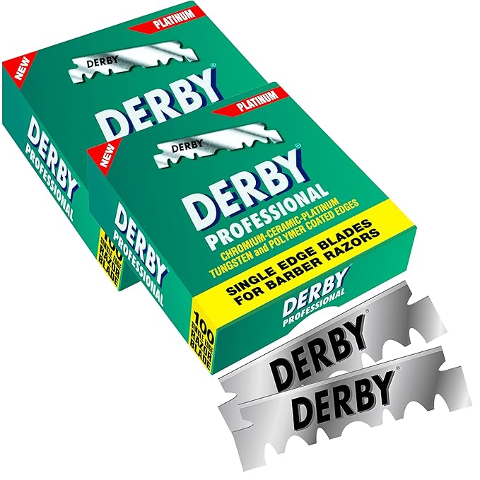 1000 "Derby Professional" Single Edge Razor Blades for straight razor