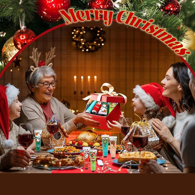 Christmas Hand Cream Set For Women, 10 Pack Mini Hand Lotion Travel Size Bulk For Dry Cracked, Moisturizer Cream For Stocking Stuffers and Christmas Decorations