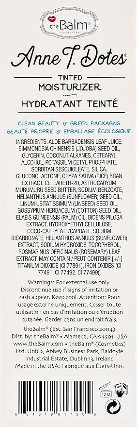 theBalm Anne T. Dotes Tinted Moisturizer, 26 (For Medium Skin), 1 Fl Oz