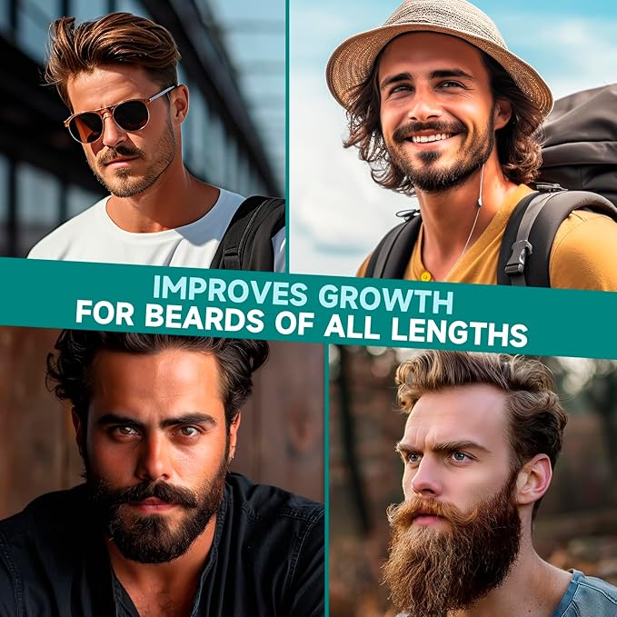 Beard Growth Oil - 2X Concentration Biotin Beard Oil for Men (2 oz) - Natural Mens Beard Oil with Argan Oil, Jojoba Oil and Vitamin, Beard Growth Softener, Moisturizer (Cedarwood)
