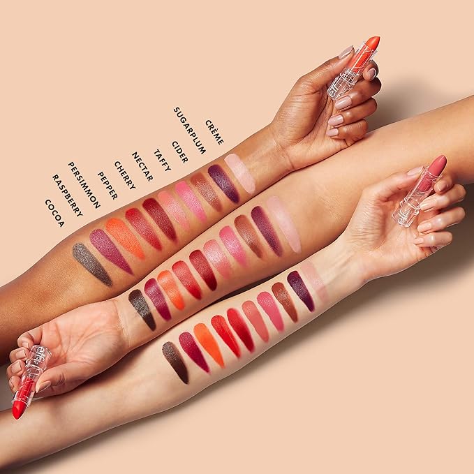 e.l.f. SRSLY Satin Lipstick, Silky, Smooth, Pigmented, Long Lasting, Provides Intense Color Payoff, 10 Shades, Easy To Apply, Crème, 0.12 Oz