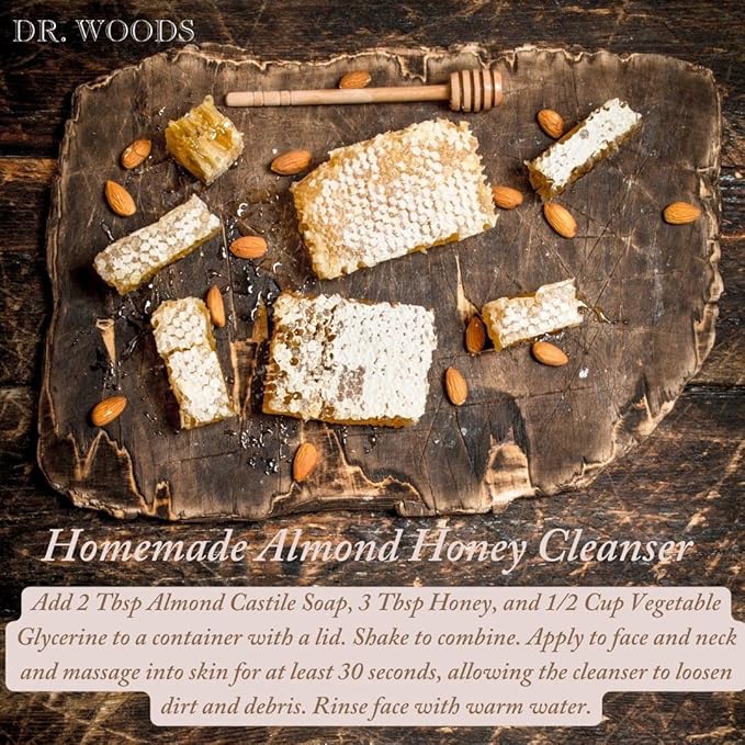 Dr. Woods Pure Almond Liquid Castile Soap with Pump, 32 Ounce