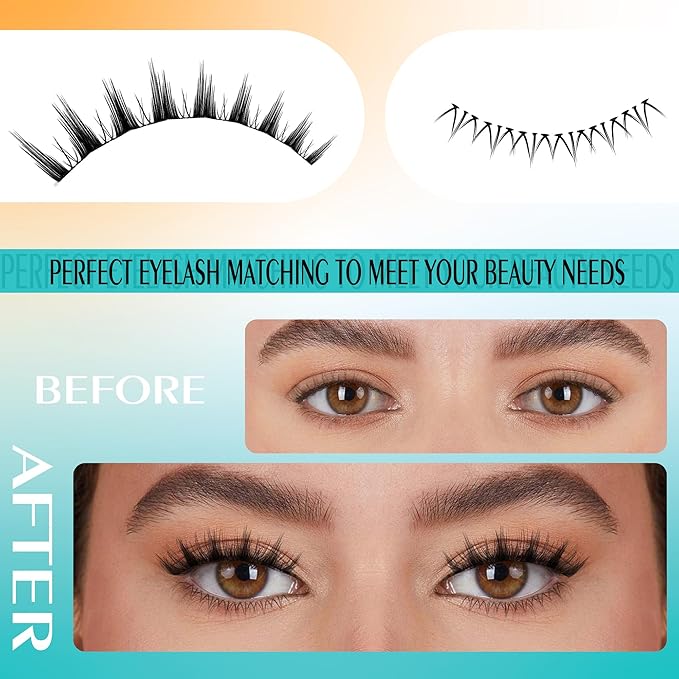 GEMERRY Lash Clusters with Bottom Lashes Fluffy Lash Extension Clusters 11-14mm Cluster Lashes Wispy Cluster Eyelash Extensions with 5-6mm Bottom Eyelashes DIY Eyelash Clusters for Self Use