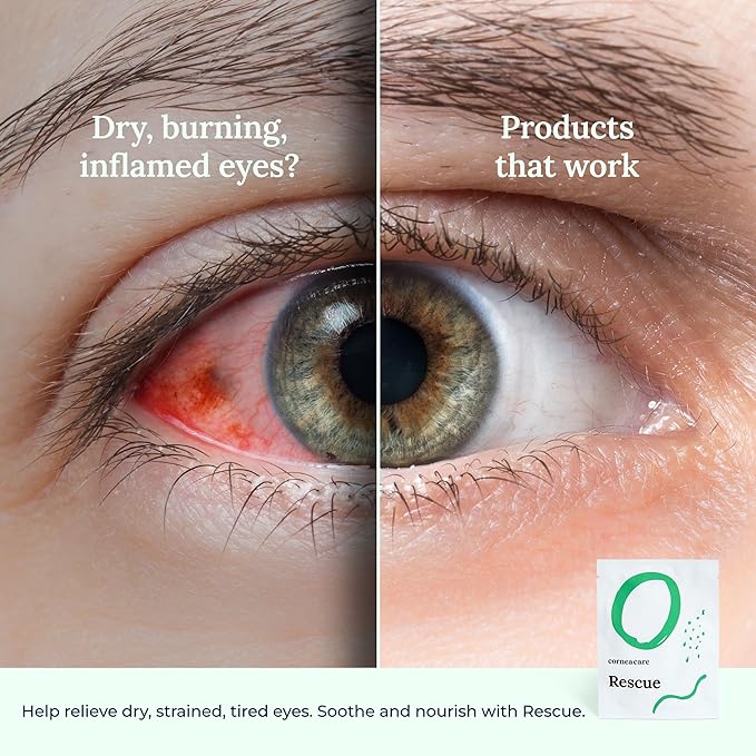 Rescue: Hydrogel Self Cooling Compress | Cold Eye Masks for Puffy Eyes | Self Cooling Eye Compress for Fast Relief | Travel Ready | 6 Count | FSA & HSA Eligible