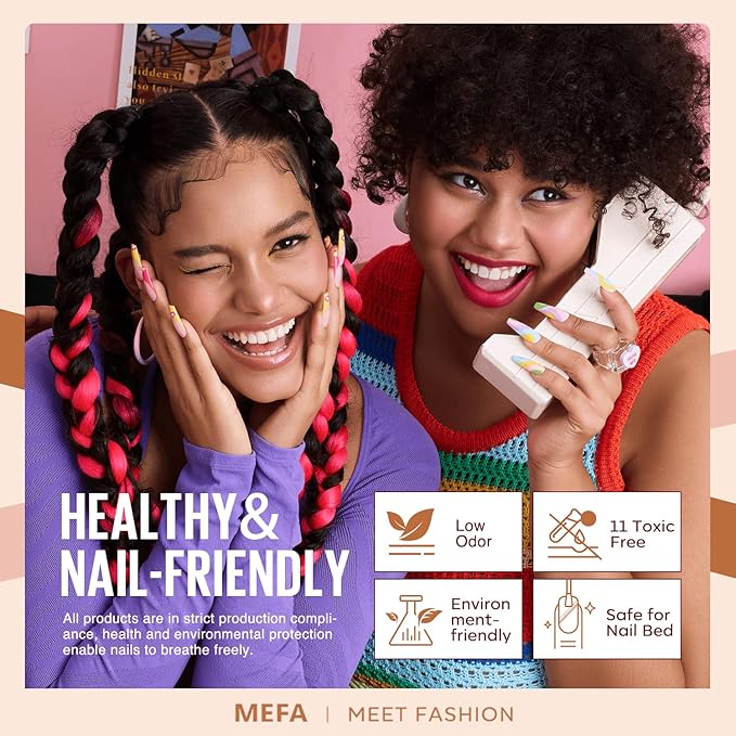 MEFA Gel Nail Polish Set, 12 Colors Champagne Gold Glitter Gel Polish Set Burgundy Red Nail Polish Soak Off Dark Red Brown Shimmer Nude Pink Gifts for Women Girl DIY Salon Home Manicure