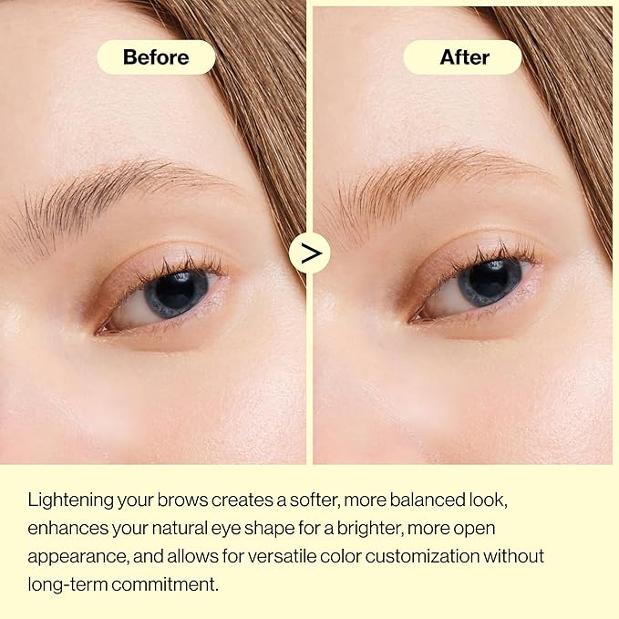 ENTROPY Makeup Brow Bleach Kit, Gentle & Effective Eyebrow Lightening for All Brow Types, Eyebrow Tint Kit, Quick 5-Minute Application, DIY Salon-Quality Results at Home, 6 Applications