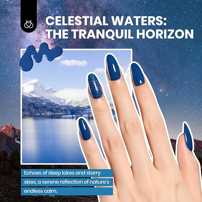 Beetles Gel Nail Polish Set, 36 Colors Gel Polish with Base Coat Glossy Matte & Glitter Gel Top Coat White Jelly Blue Mystic Wonderland Collection Pink Gifts for Women