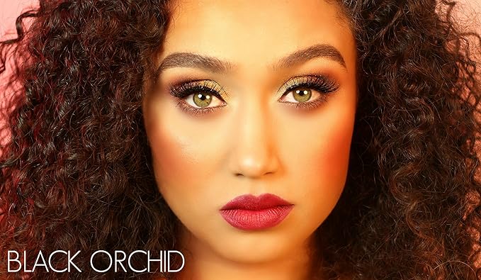 Cruelty Free 3D Faux Mink Eyelashes - Reusable and Durable - Fluffy and Natural - 100% Vegan Luxury Fibers - by Via Flora Beauty (Black Orchid)