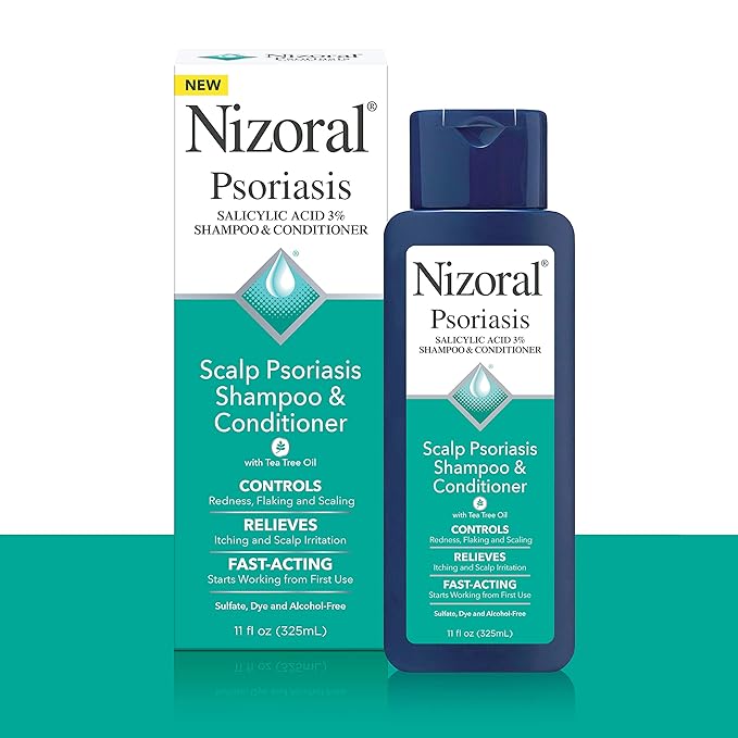 Nizoral Psoriasis Shampoo & Conditioner - Effective Scalp Psoriasis Treatment, 11 Ounce