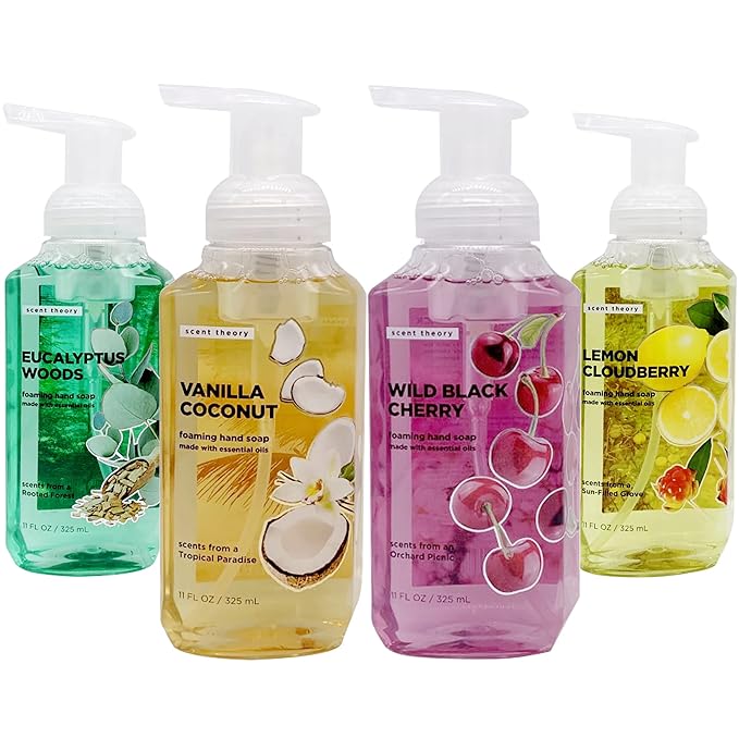 Scent Theory - Foaming Hand Soap - 11 Fl Oz - 4-Pack (Fragrance Mix)