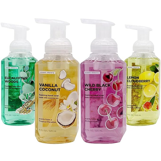 Scent Theory - Foaming Hand Soap - 11 Fl Oz - 4-Pack (Fragrance Mix)