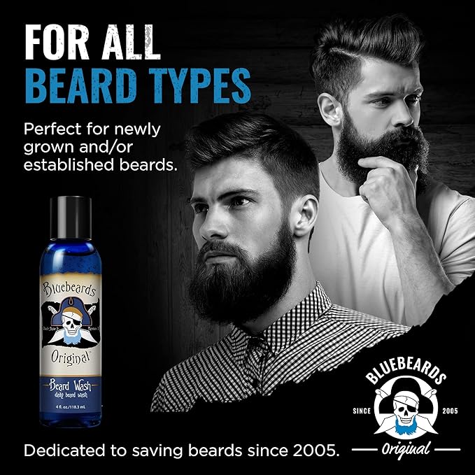 Beard Wash for Men, 4 oz. - Natural Beard Wash and Beard Moisturizer, Infused with Aloe & Lime - Deeply Cleans, Softens, and Conditions Your Beard and Skin Underneath - Made in USA