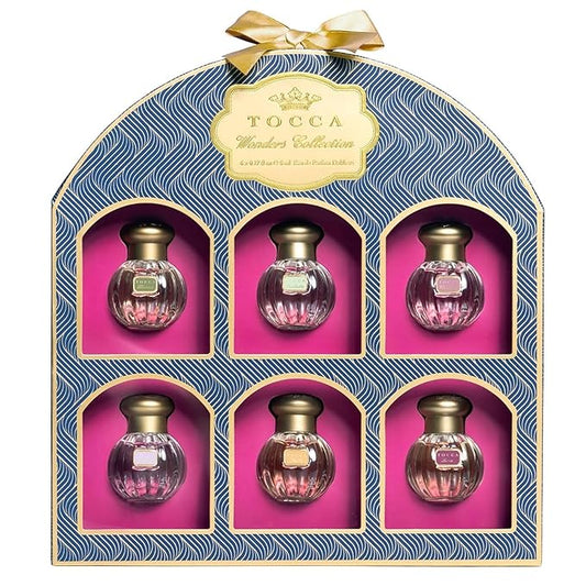Tocca Wonders Mini Women's Perfume Deluxe Set of 6 - Includes Florence, Cleopatra, Stella, Giulietta, Colette and Lucia, 0.17 Fl Oz (5ml) Each