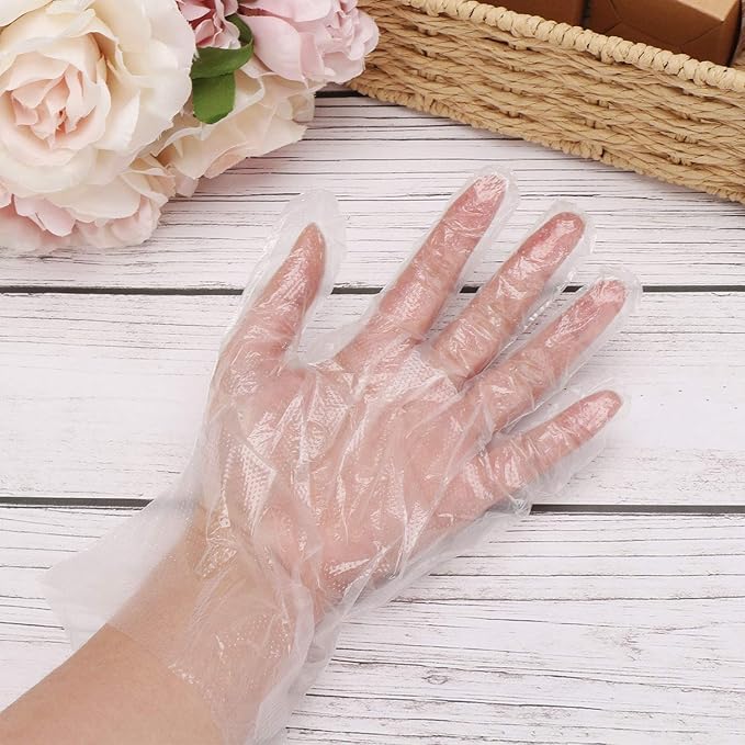Segbeauty 200pcs Paraffin Wax Gloves, Paraffin Bath Liners for Hand, Plastic Thermal Mitten Bags Mitt Liner Covers for Paraffin Wax Refills Hot Wax SPA thera-py treat-ment Paraffin Wax Machine
