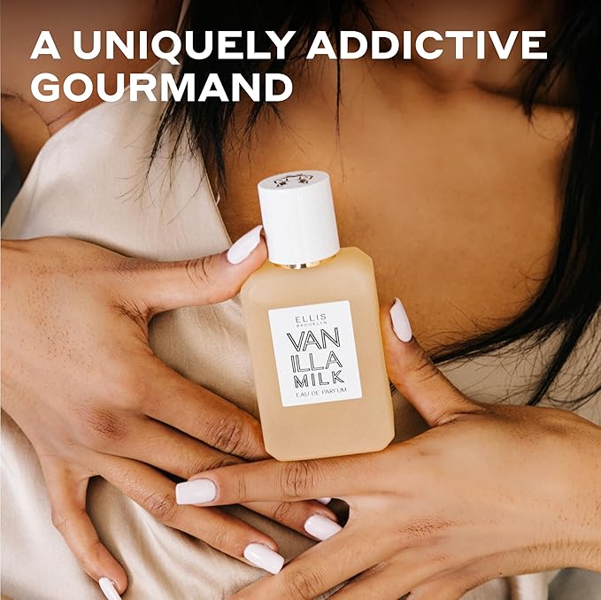 Ellis Brooklyn Vanilla Milk Eau de Parfum – Gourmand Creamy Milk, Bourbon Vanilla & Sandalwood, Perfume for Women – Vegan, Cruelty-Free Paraben-Free, Made in the USA, 50ml / 1.7oz